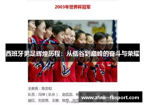 西班牙男足辉煌历程：从低谷到巅峰的奋斗与荣耀